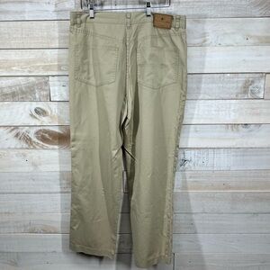 Bullock & Jones Jeans Mens 34x28 Beige Khaki 5 Pocket Straight‎ Cotton Pants